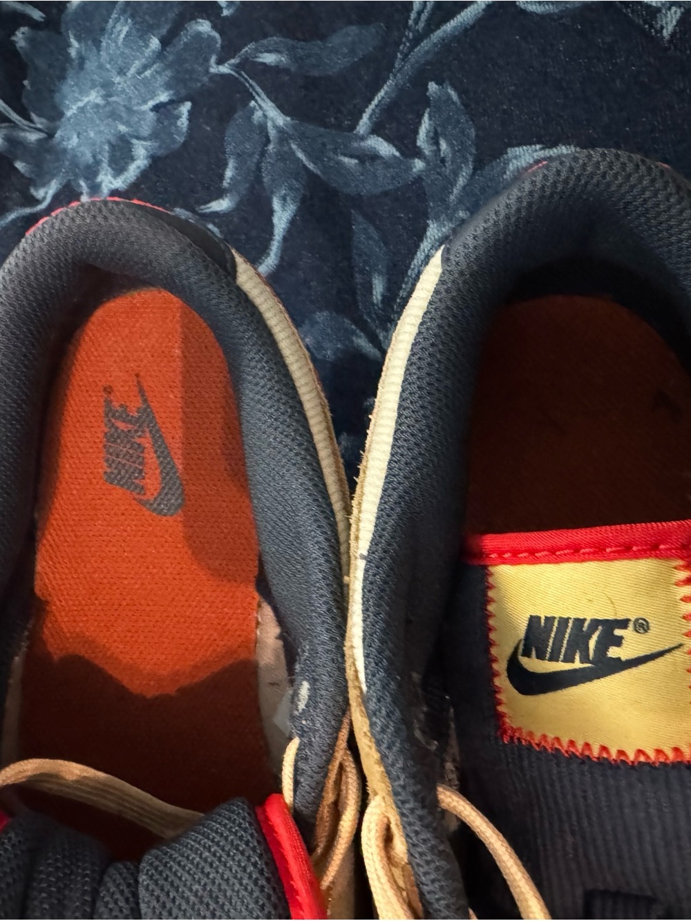Nike Men's Low-Top Sneakers in Tan, Red and Navy - Picture 10 of 10